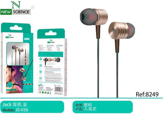 Ohrhörer In Ear Gold js-036-2