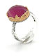 Dimitrios Exclusive Damen Ring mit Steinen aus Silber Vergoldet