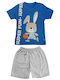 Kinder-Set mit Shorts Sommer 2Stück Blau