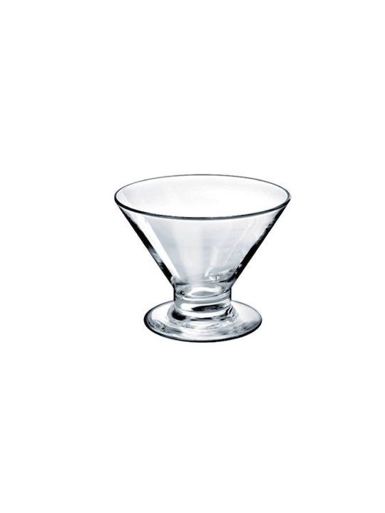 Borgonovo Bol de Servire pentru Înghețată Rotund Sticlă Transparent cu Diametru 8.5buc