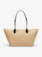 Women's Bag Shopper Shoulder Beige