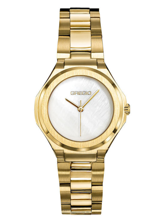 Gregio Damen Uhr mit Gold Metallarmband