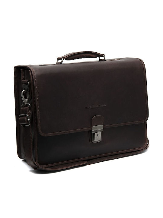 Leder Herrentasche Geldbörse Braun