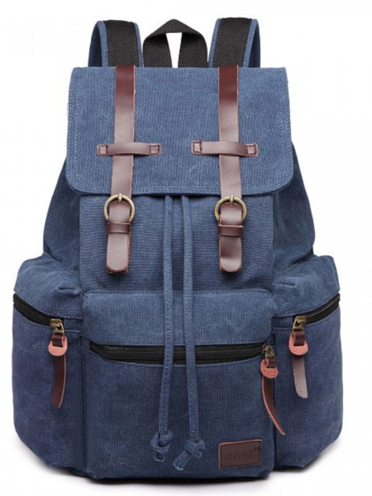 Miss Lulu Backpack Navy Μπλε