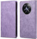 Dierfeng Book Synthetic Leather / Silicone Purple (Realme 12x)