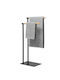 General Trade Καλόγερος Μπάνιου Μονός ​37x20cm Inox Ασημί