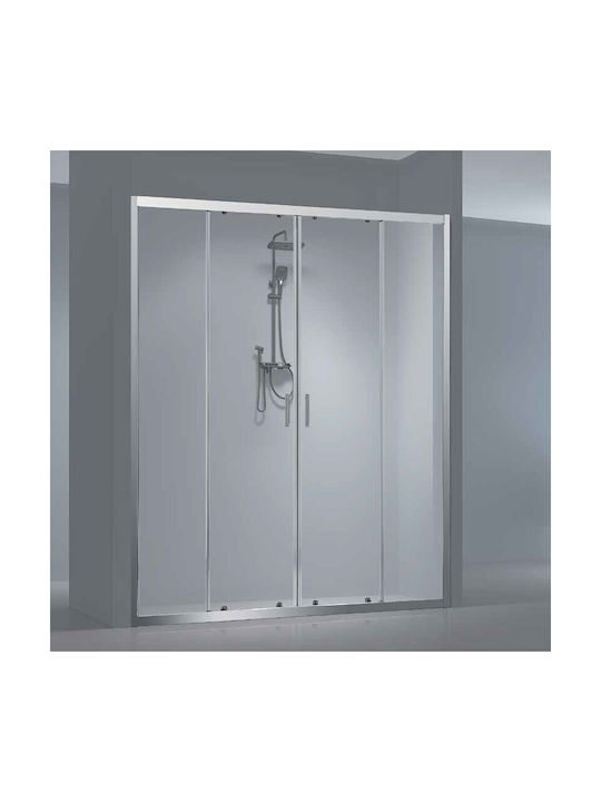 Aquarelle Clever 80 Duschwand für Dusche mit Sc...