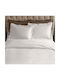 White Fabric Sheet Set King Cotton Savoy Ecru 270x280cm