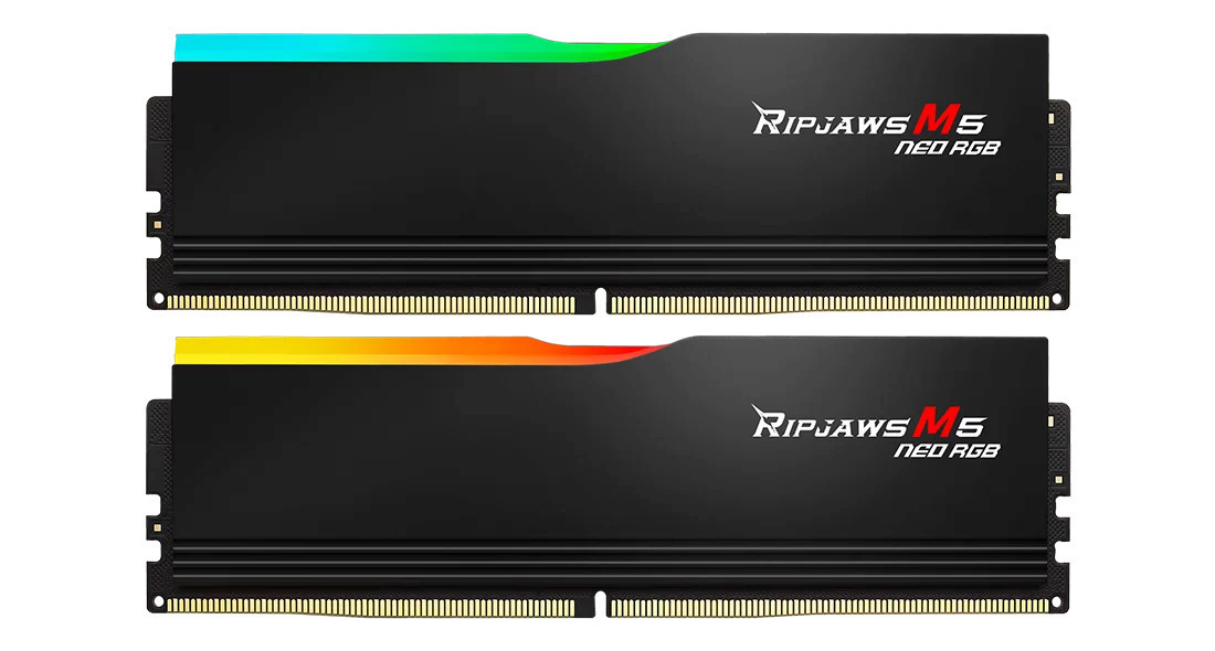 G.Skill Ripjaws M5 Neo RGB 64GB DDR5 RAM με 2 Modules (2x32GB) και Ταχύτητα 6000 για Desktop