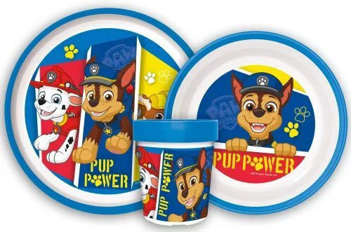 Set de hrănire cu bază antiderapantă Paw Patrol