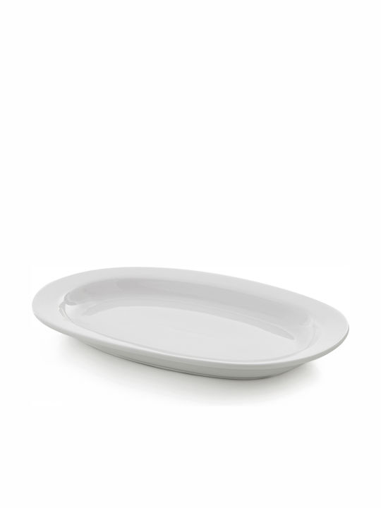 Πιατέλα Οβάλ Λευκή Πορσελάνης 28x19cm Κουπ Gtsa 60-021128 00010491