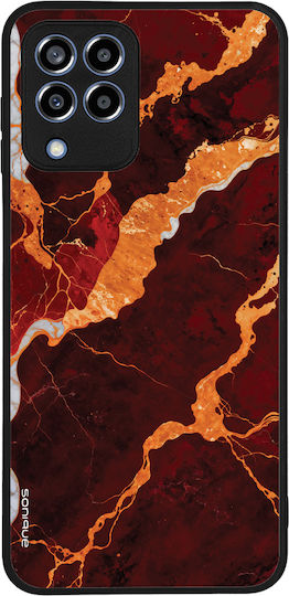 Калъф Sonique Marble Series за Samsung Galaxy M33 5G Червен