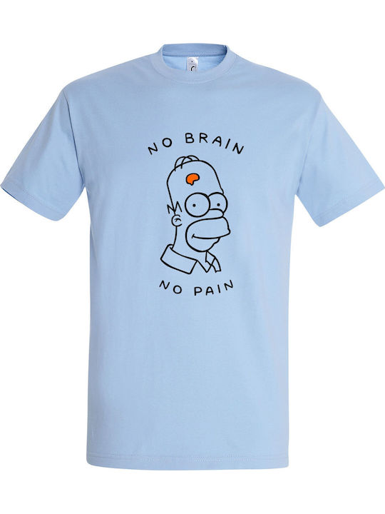 T-shirt Unisex " No Brain No Pain Homer Simpson...