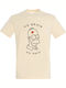 T-shirt Unisex " No Brain No Pain Homer Simpson " Cream