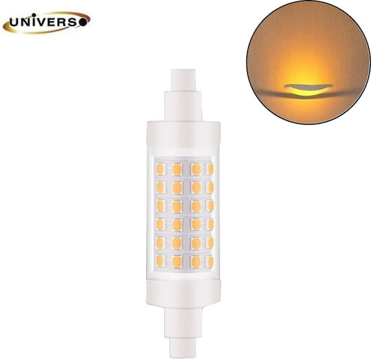 Universo Illuminazione Bec LED 8W 78mm pentru Soclu R7S Alb cald 880lm