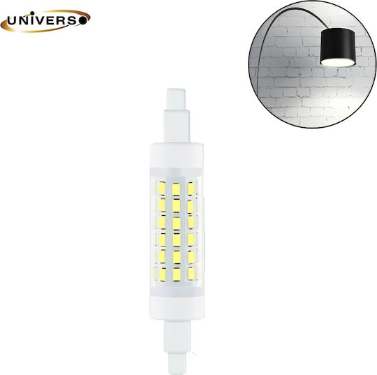 Universo Illuminazione Bec LED 5W 75mm pentru Soclu R7S Alb rece 550lm