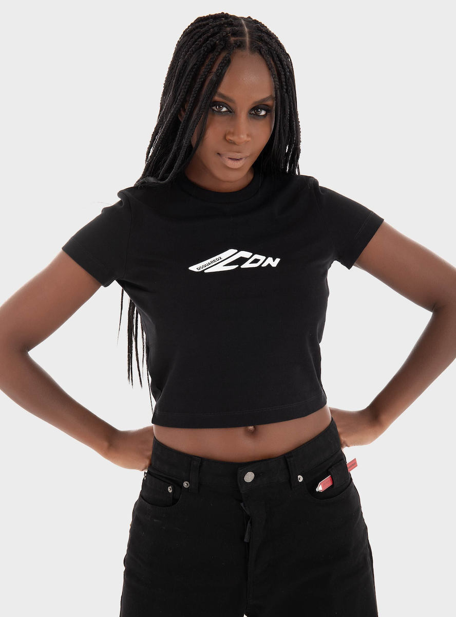 Tシャツ・カットソー DSQUARED2 Woman T-Shirt Black S75GD0426S24668 900 Dsquared2 Outlet: T-shirt woman - Black | Dsquared2 t-shirt