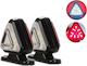 Set de claxoane volum LED triunghi 12v 24v Ip67 roșu alb 6.5cm