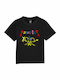 Set of Kids' T-shirts Black Metallica Baby Crayon Rainbow Doodle