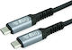 Καλώδιο Roline Usb4 Gen3 C-c M M 240w 1 M Ταχύτητα Έως 40 Gbit S
