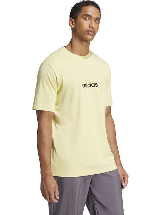 adidas Essentials Linear Tricou Yellow