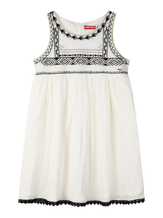 Kinderkleid Ärmellos Ecru