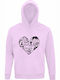 Kinder-Sweatshirt mit Kapuze und Taschen Creamy Pink Harry Potter Quotes s Heart