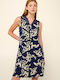 Vamp Summer Women's Nightdress Blue Cavern