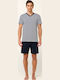 Vamp Men's Summer Pajamas Set Blue