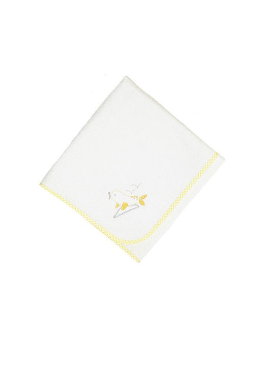 Bunny Bebe Σελτεδάκι Κίτρινο Αρκουδάκι 60x90εκ.