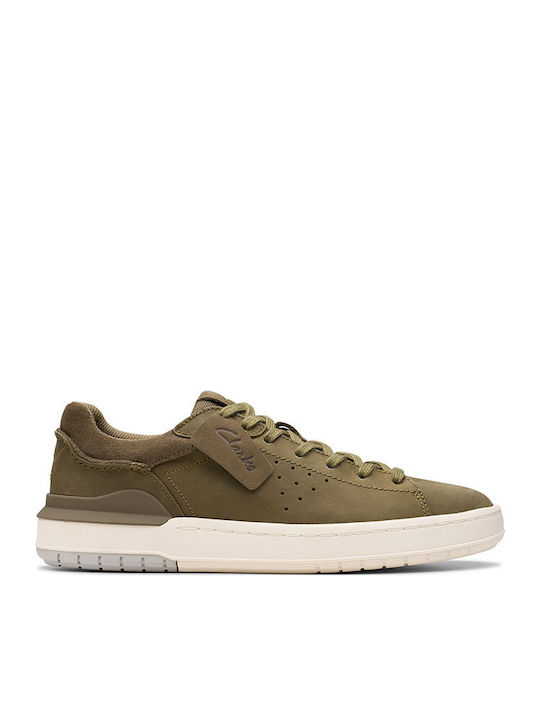 Ανδρικά Sneakers Λαδί Δέρμα Nubuck