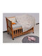 Liolios Home Pătură Pepinieră Swaddling pături Crown 100% bumbac Bej 80x100cm