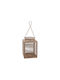 Felinar Metalic Gri 15.5x15.5x24.5buc 1buc