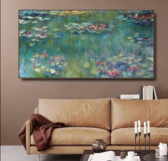 Pictură în ulei Nuferi Pânză 40x80cm Etoile Tr-094