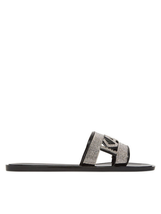 Flache Sandalen für Damen in Schwarz Farbe