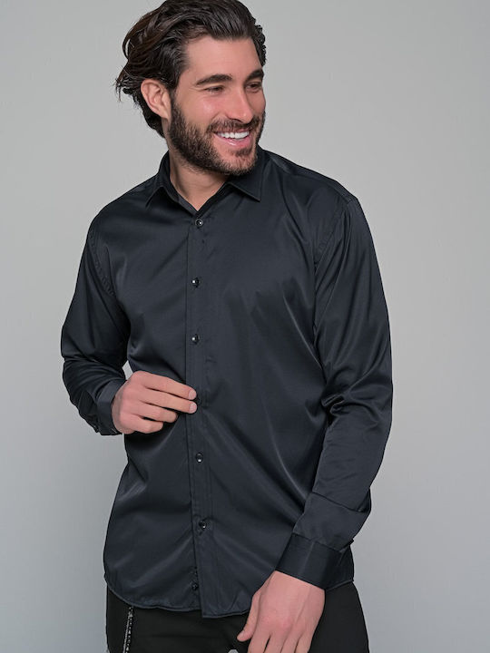 Ben Tailor Bosnian Lunga Long-sleeved Cotton Sh...