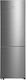Midea Ψυγειοκαταψύκτης 401lt Total NoFrost Υ186xΠ59.5xΒ67εκ. Inox MDRB548MME46