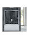 Aquarelle Cabinet Cada de baie cu Glisare Ușă 160-170x145cm Sticlă transparentă