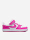 Court Borough Kinder Sneakers mit Klettverschluss Fuchsie