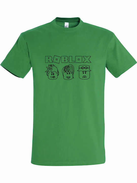 Детска тениска Green Roblox Game Characters