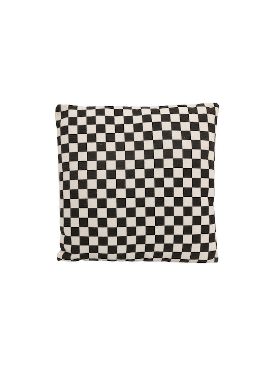 Sofa-Kissen Ecru/Schwarz 45x45cm
