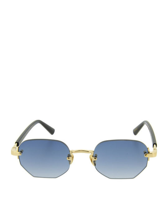 Gast Moonstone Unisex Sunglasses with Gold Meta...