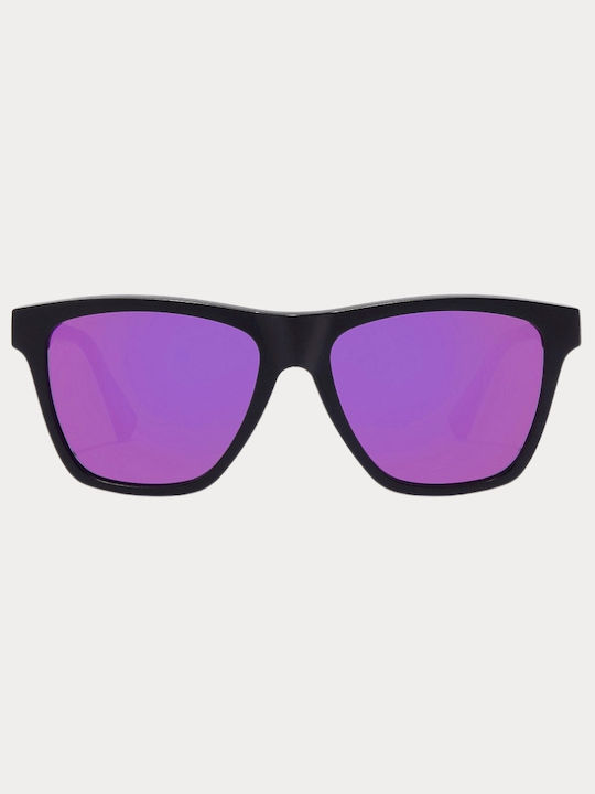 Hawkers Ls Raw Unisex Γυαλιά Ηλίου με Μαύρο Κοκκάλινο Σκελετό και Μωβ Polarized Καθρέφτη Φακό