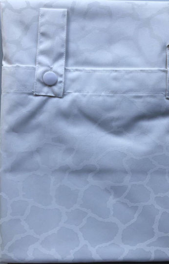 San Lorentzo Puzzle Shower Curtain Fabric 180x180cm White