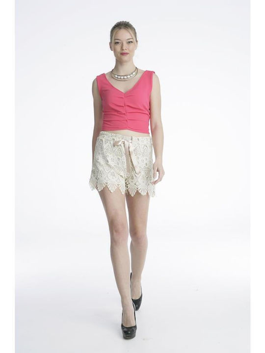 Rouxaki Women's Shorts Beige