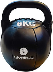 Kettlebell Moale Sveltus Pu Negru 6kg