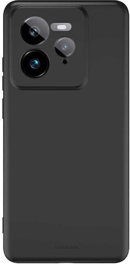 Real Me Back Cover Σιλικόνης Μαύρο (Realme Narzo 50 5G)