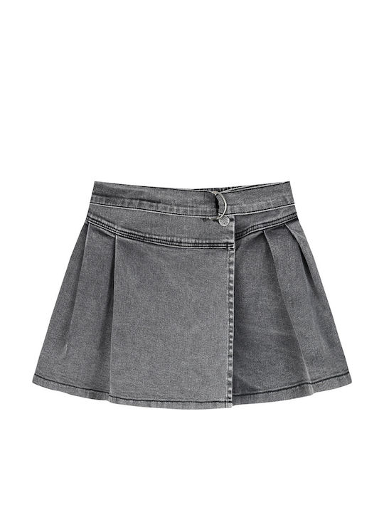 Kinder Rock aus Jeans Schwarz