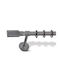 Enis by Domus Metallisch Vorhangstange Artemis Doppel mit Schiene Φ25mm 200cm Industrial