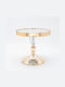 Metallic Round Decorative Tray with Mirror 20x20x20cm